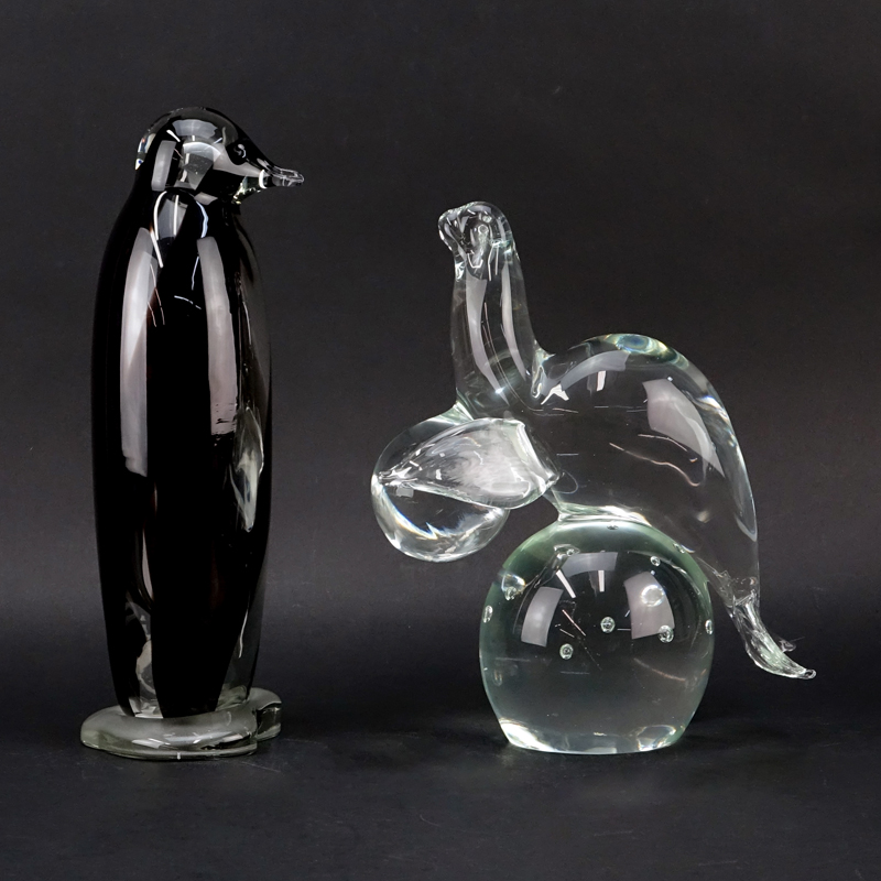 Collection of Two (2) Art Glass Tableware.