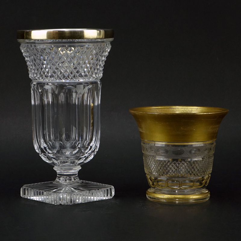 Grouping of Two (2) Vintage or Antique Glass Tableware.