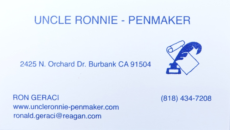 Uncle Ronnie - PenMaker Pen In Box.