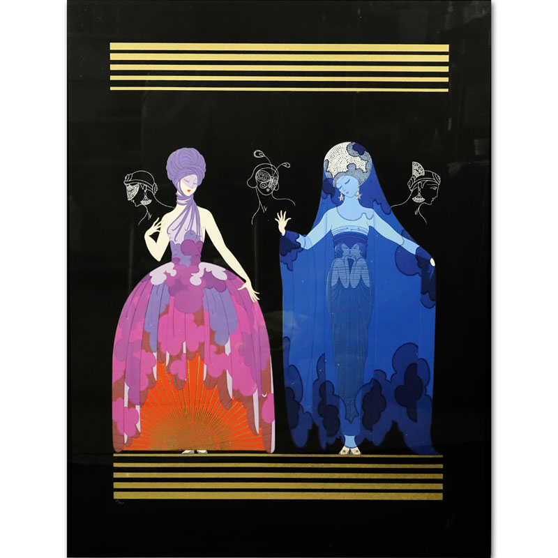 Erte, Russian/French (1892-1990) "Evening Night" Limited Edition Serigraph 