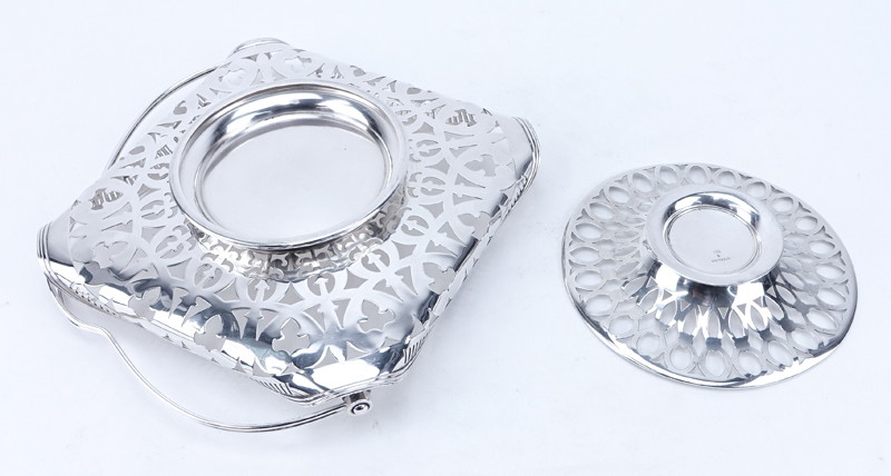 Collection of Two (2) Reticulated Silver Tableware.