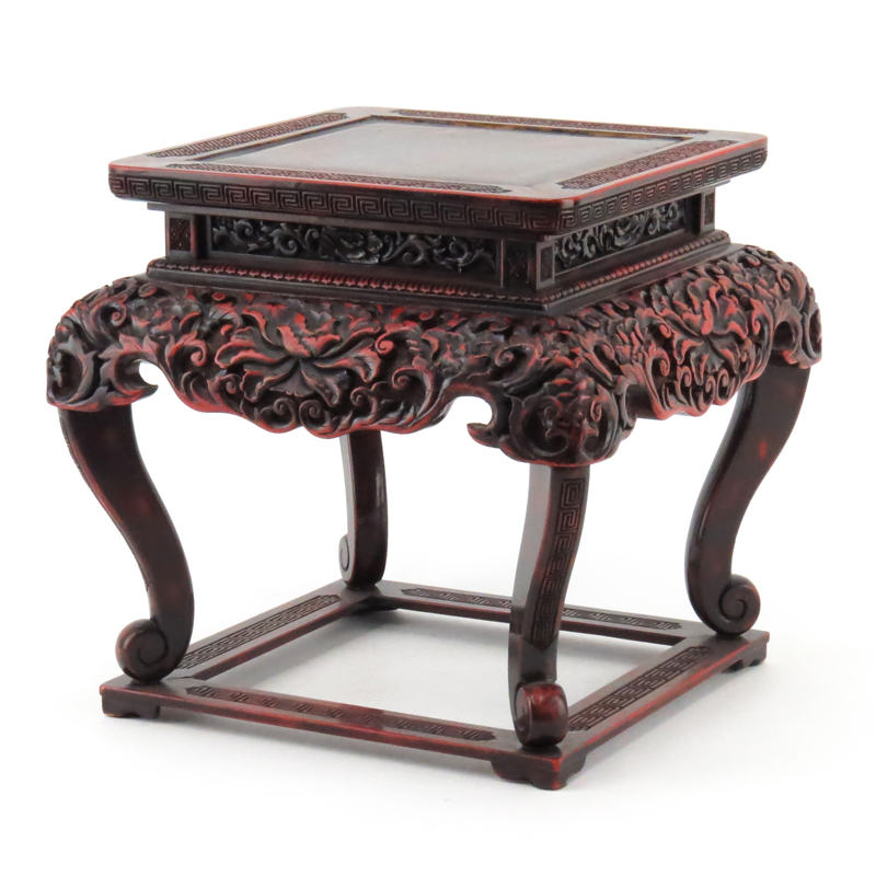 20th Century Chinese Lacquered Stand.