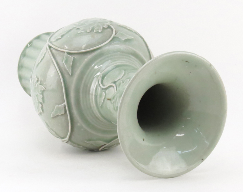 Chinese Ming Style Lung Quan Ware Vase.
