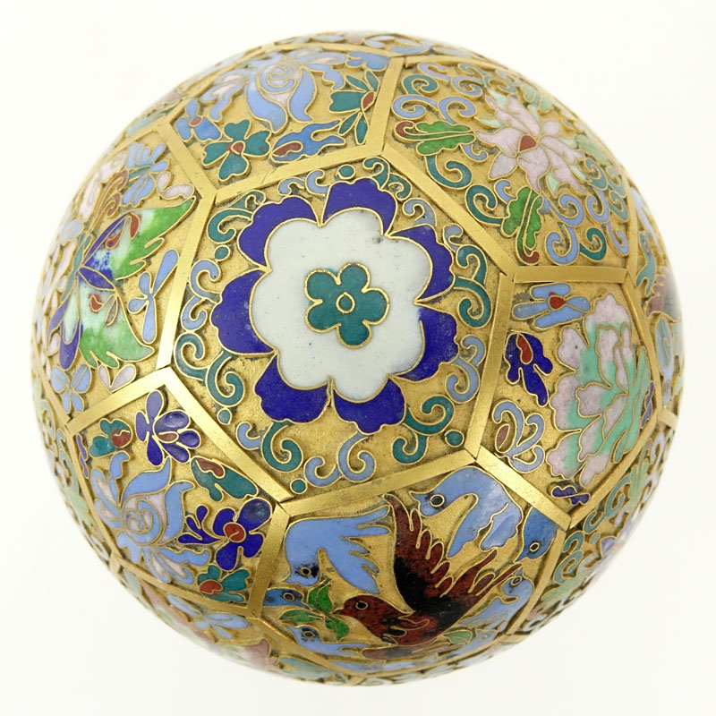 Early to Mid 20th Century Chinese Cloisonné Enamel Hat Stand.