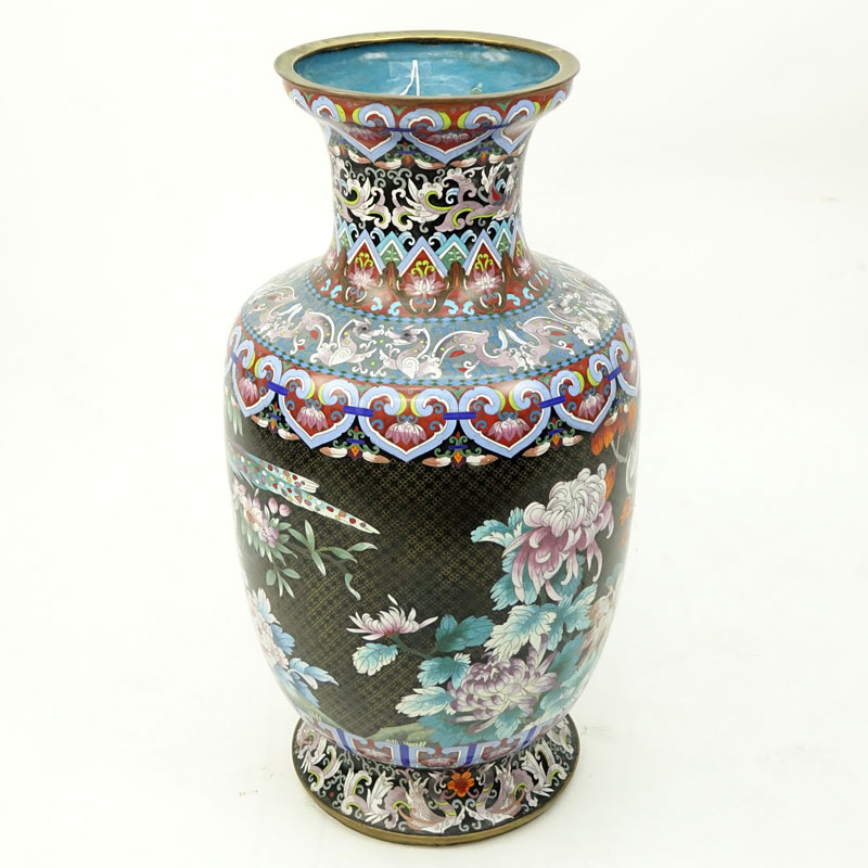 Large 20th Century Chinese Cloisonné Vase.