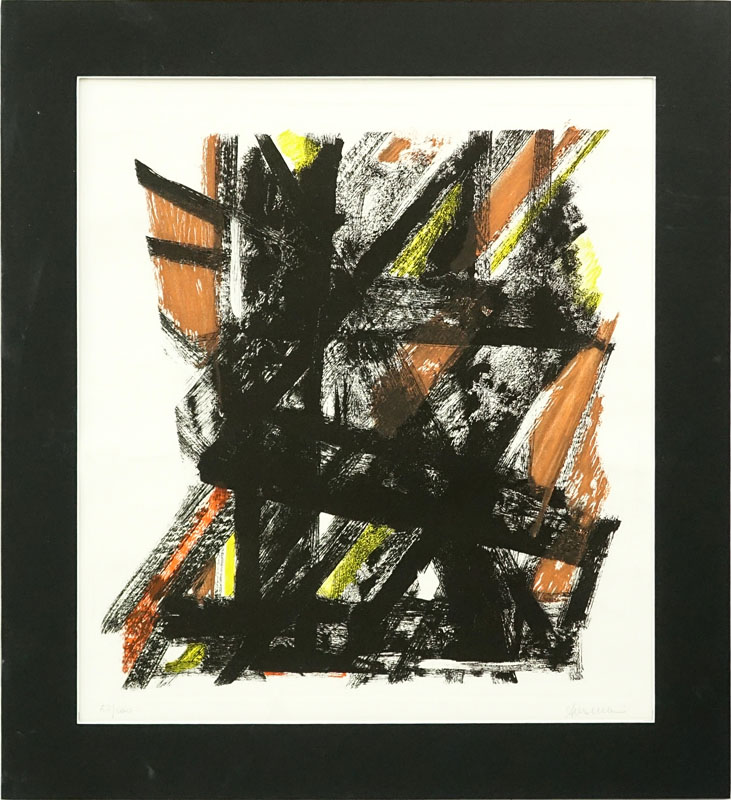 European School Etching "Abstract". Signed and numbered 52/100 in pencil. 