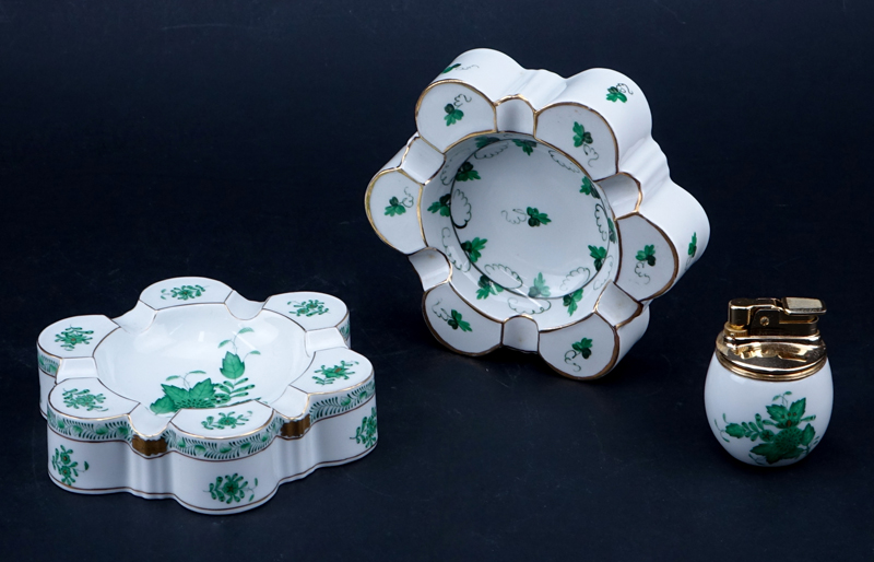 Collection of Five (5) Herend Porcelain Tableware.