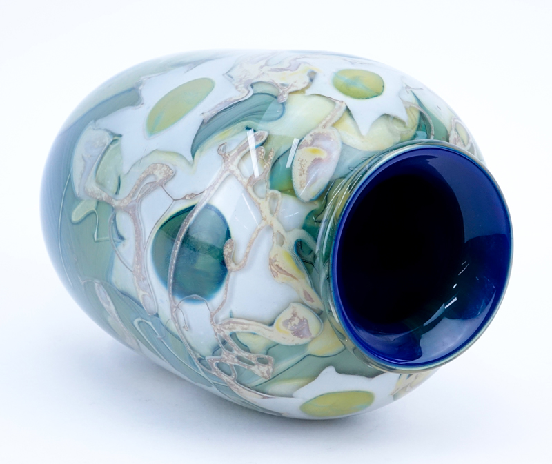 Mid Century Encased Art Glass Vase.