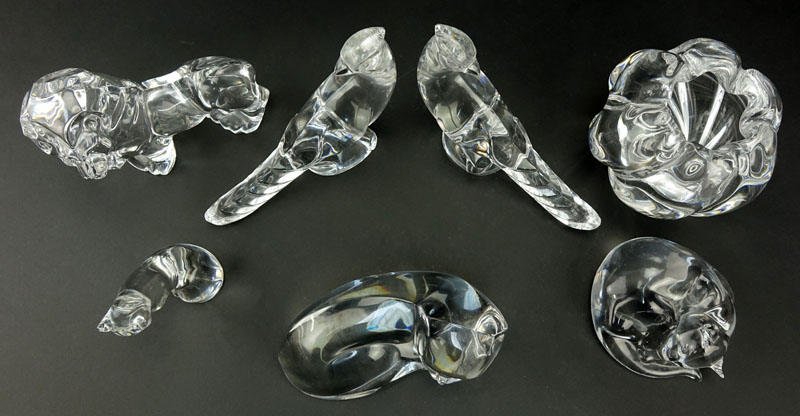 Collection of Six (6) Crystal Tableware.