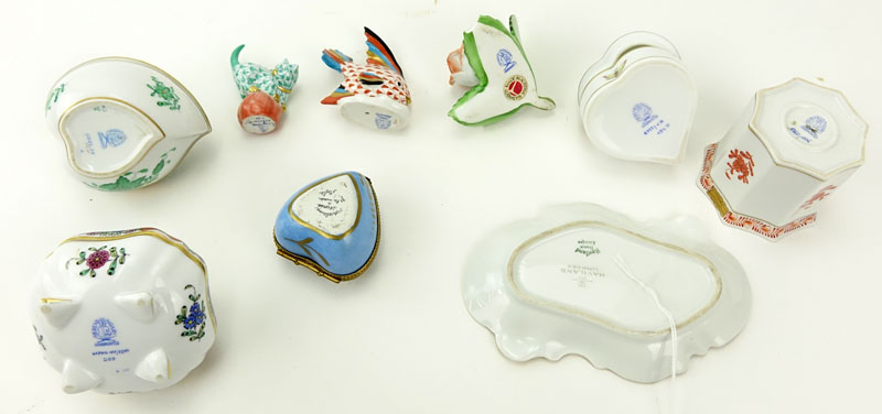 Collection of Nine (9) Porcelain Tableware.