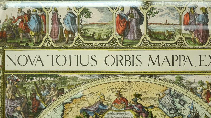 Modern Hand Colored Map - Nova Totius Orbis Mappa, ex optimis auctoribus desumta, Studio Petri Kaeri.