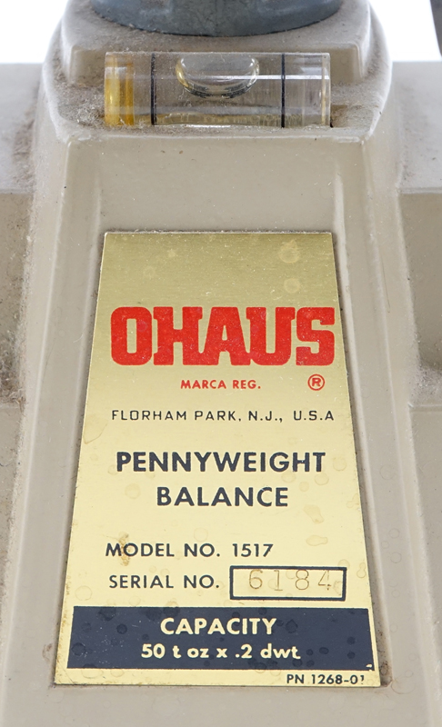 Vintage Ohaus Pennyweight Balance and Weights. Model #1517.