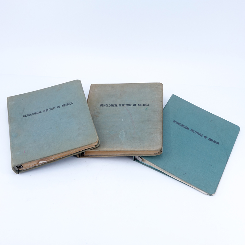 Three 1950's GIA Notebooks. Includes, Diamonds Text and Assignment book.