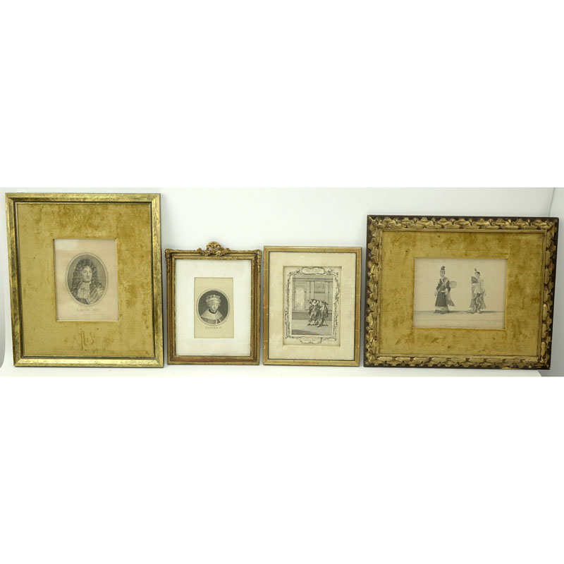 Grouping of Four (4) Antique or Vintage Artworks.