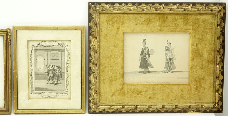 Grouping of Four (4) Antique or Vintage Artworks.
