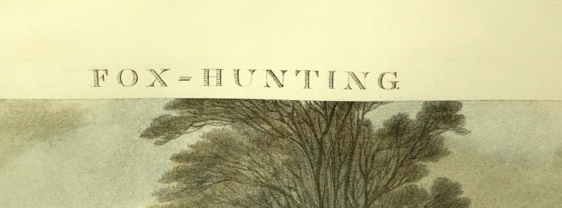 Three (3) Antique Fox Hunting Engravings.