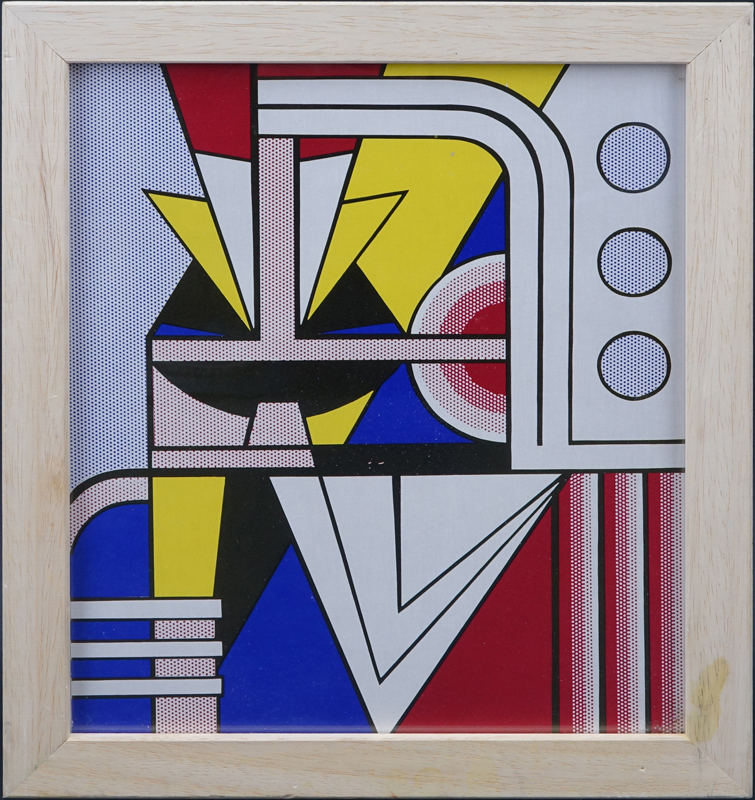 After: Roy Lichtenstein, American (1923-1997) Color lithograph "Modern Painting I". 