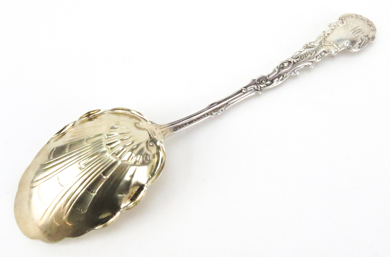 Antique Gorham "Versailles" Sterling Silver Oversize Serving Spoon. 