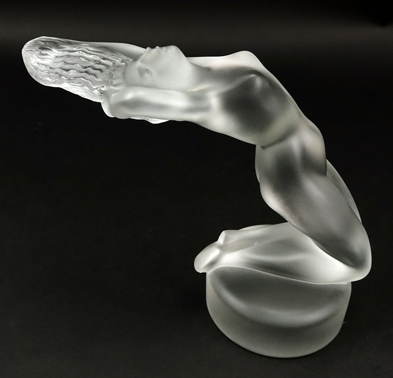 Lalique Crystal "Chrysis" (Medium) Female Nude Figurine.