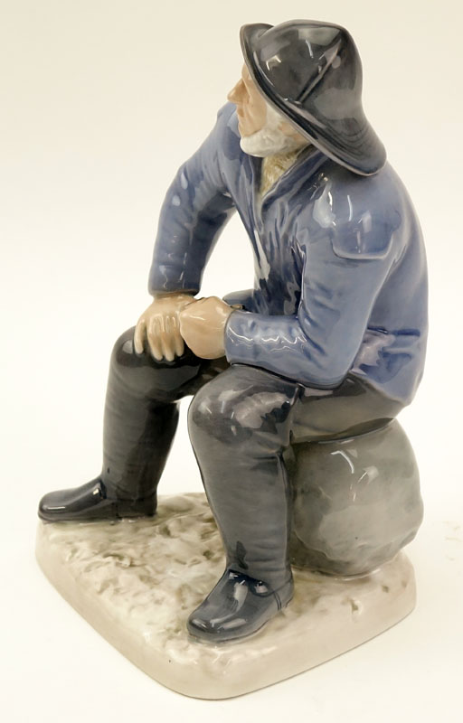 Bing & Grondahl Denmark Fisherman Porcelain Figurine #2370.