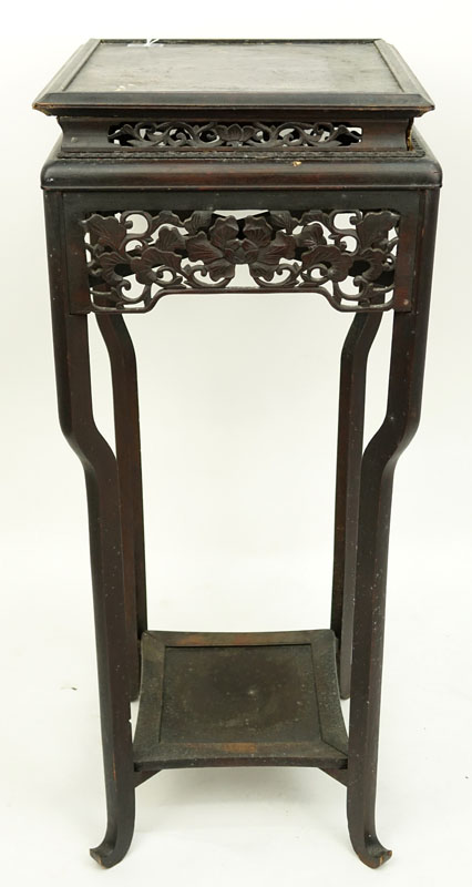 19/20th Century Chinese Carved Plant Stand.