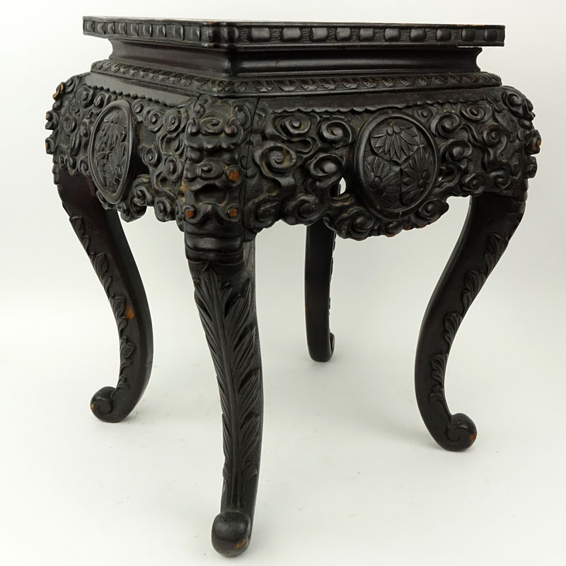 19/20th Century Japanese Carved Plant Stand.