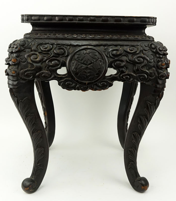 19/20th Century Japanese Carved Plant Stand.