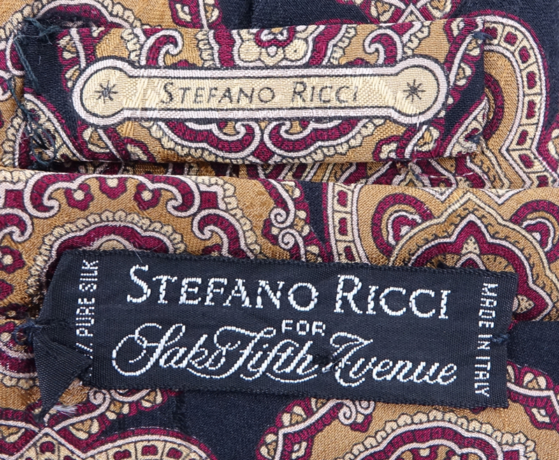 Stefano Ricci 100% Silk Patterned Tie.