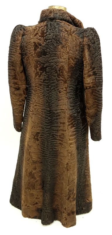 Fine Vintage Swakara Astrakhan Lamb Full Length Coat.