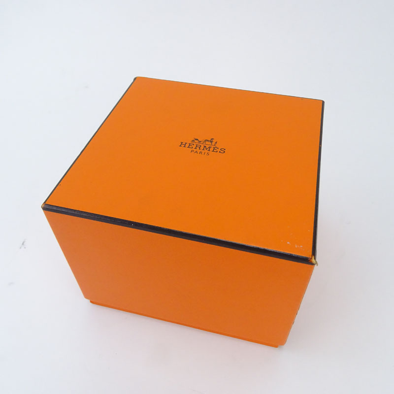 Hermes Clipper Two Tone Watch With Box And Papers.