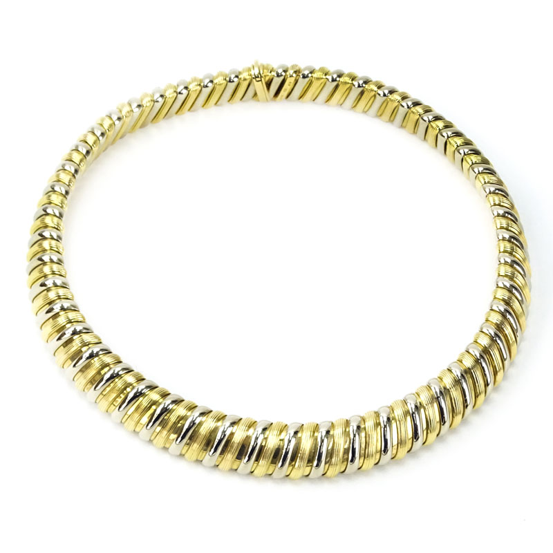 Vintage Bulgari 18 Karat Yellow Gold Choker Necklace. | Kodner Auctions