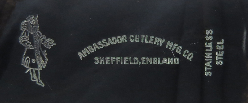 Ambassador Cutlery Mfg. & CO Sheffield England Sterling Silver Handle Carving Set.