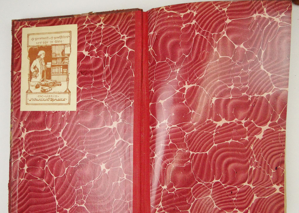 Collection of Eight (8) Hard Bound Books with Half Leather Bindings "Modern Eloquence".