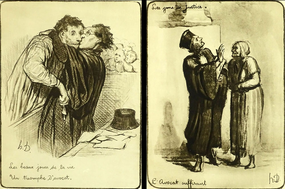 Honoré Daumier, French (1808-1879) two lithographs. 