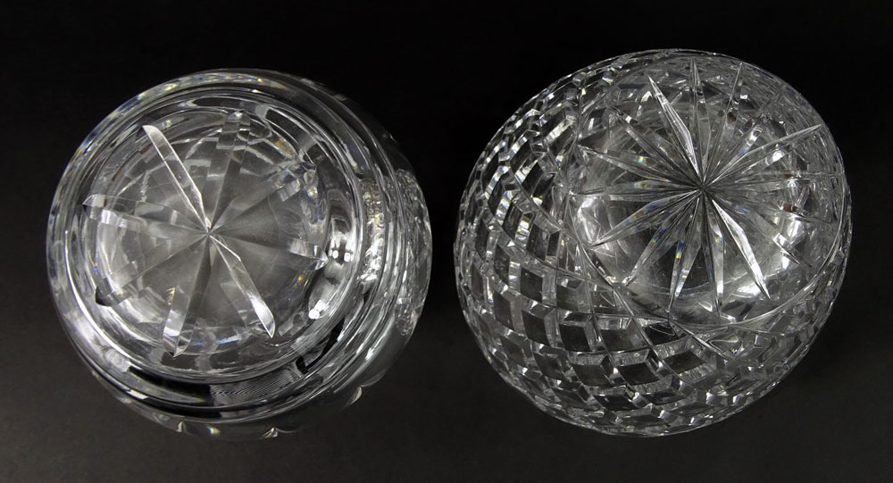 Lot of Two (2) Cut Crystal Table Top Items.