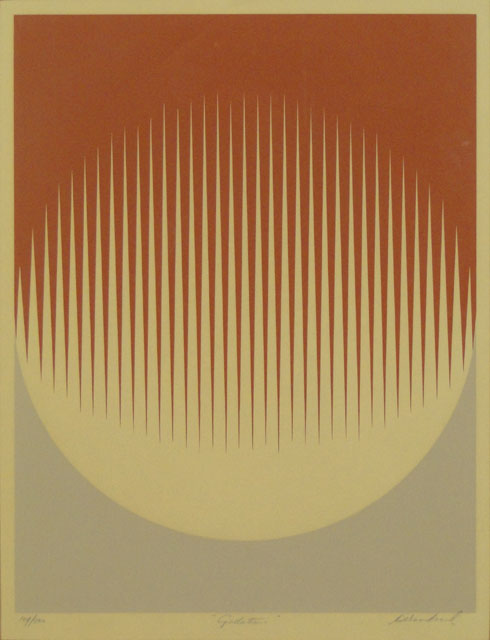 20th Century Probably American Limited Edition Lithograph "Gradations".