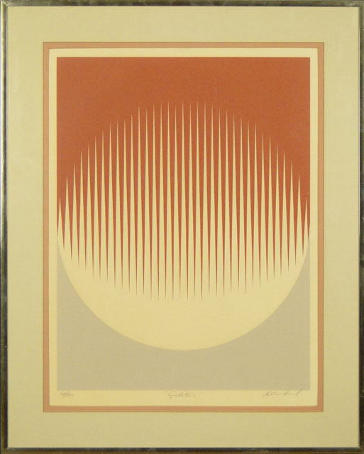 20th Century Probably American Limited Edition Lithograph "Gradations".