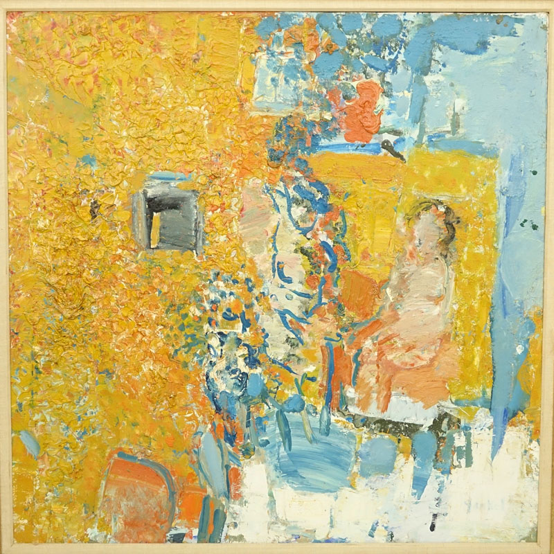 Jacques (Jacob Kikoine) Yankel, French (b. 1920) Oil on canvas "Soliel Dans L'Atelier".