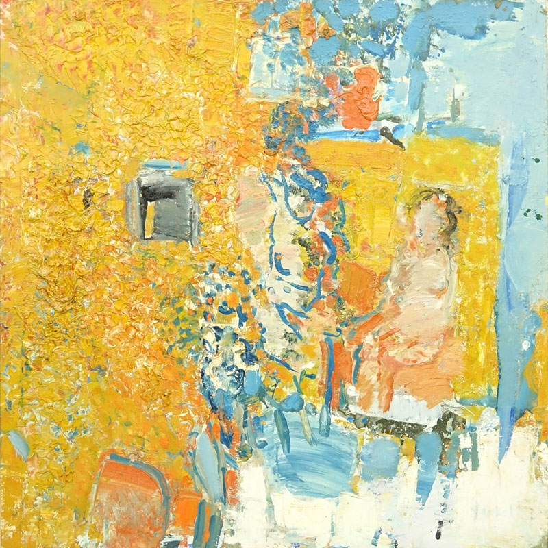 Jacques (Jacob Kikoine) Yankel, French (b. 1920) Oil on canvas "Soliel Dans L'Atelier".