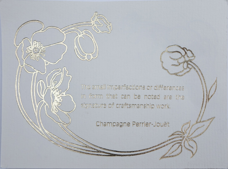 Circa 1995 Perrier Jouet Champagne Bottle in Original Display Box.