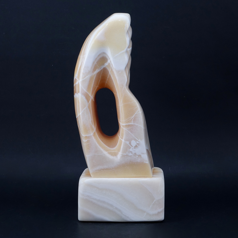 Modern Onyx Free Form Sculpture.