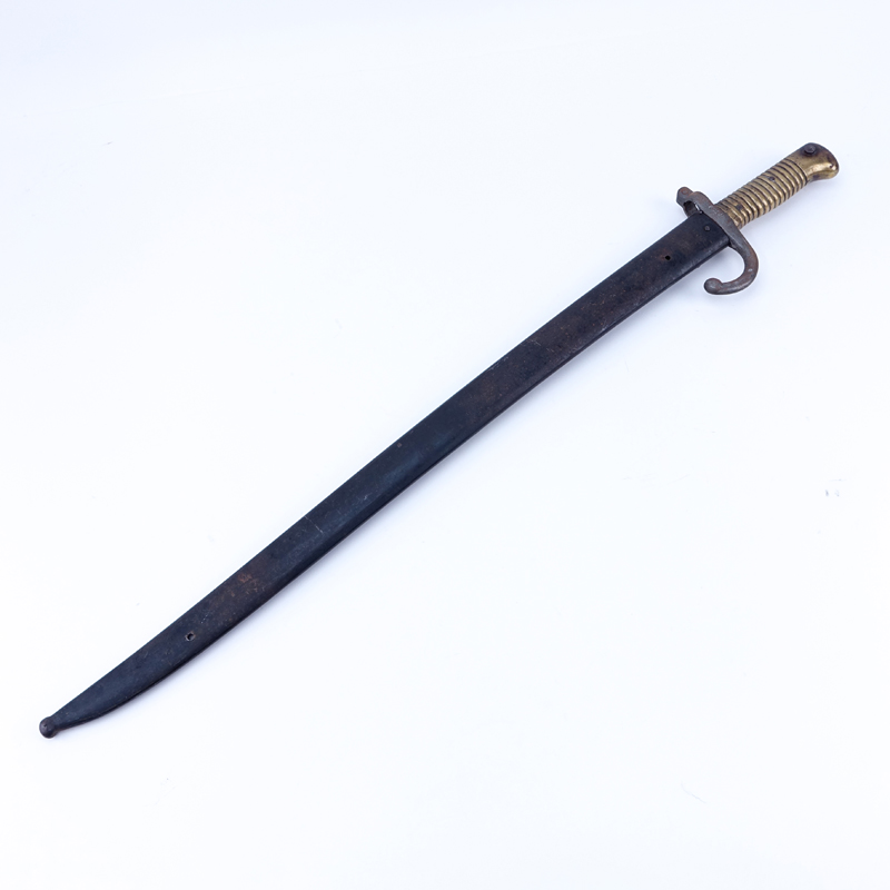 Circa 1867 French Franco-Prussian War Sword Bayonet.