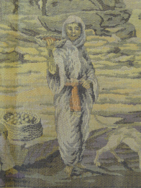 Early 20th Century French Woven Tapestry Panel/Wall Hanging with Middle Eastern Scene.