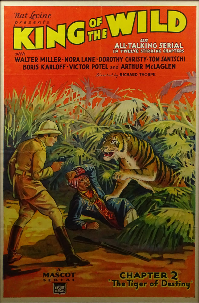 Vintage Movie Poster "King Of The Wild"  One sheet.