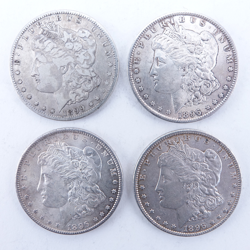 Collection of Four (4) U.S. Morgan Silver Dollars.