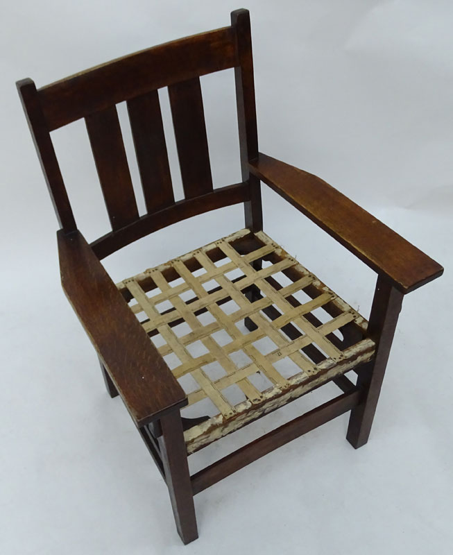 Early to Mid 20th Century L. & J.G. Stickley Style Armchair.