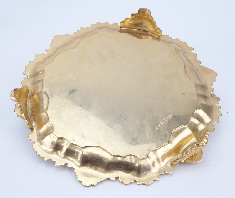 Vintage Assembled Bronze, Gold Plate and Crystal Espresso Set.