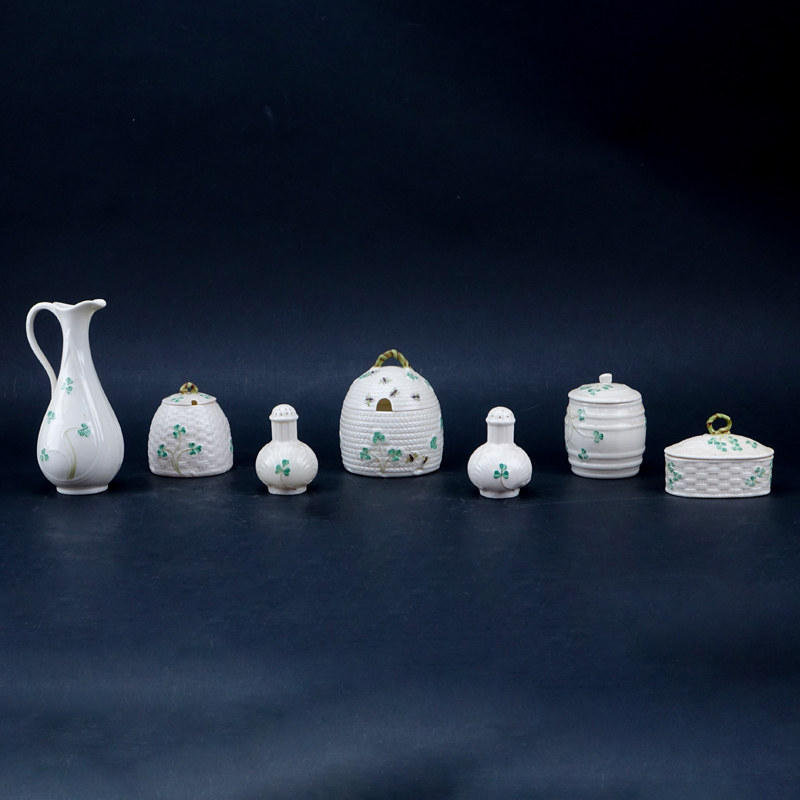 Collection of Miscellaneous Belleek Porcelain Tablewares