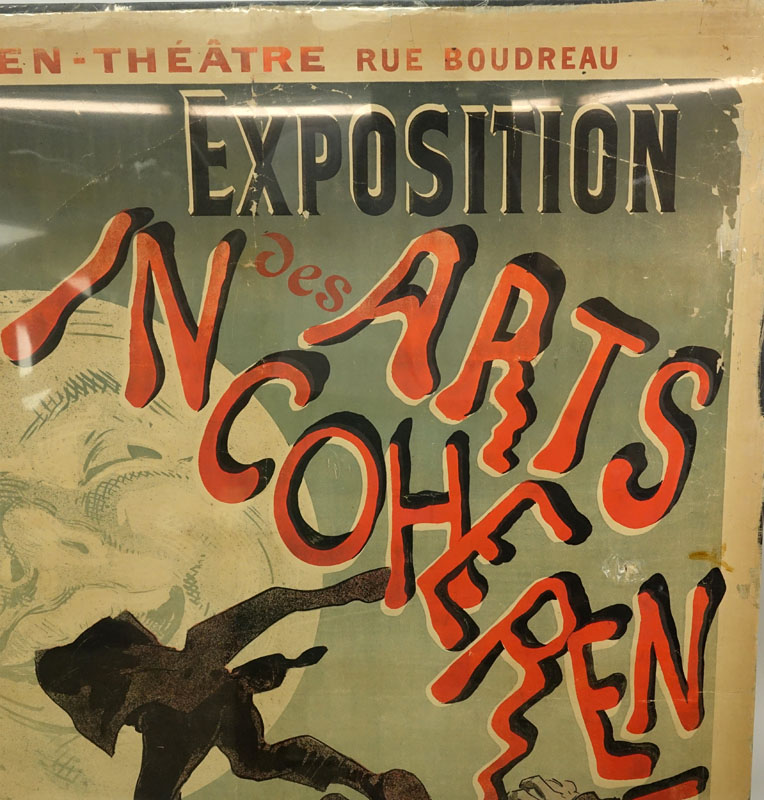 Jules Chéret, French (1836-1932) Poster "Exposition Des Arts Incoherents". 