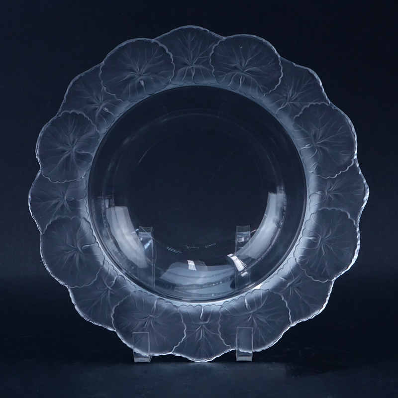 Lalique Hornfleur Crystal Bowl.